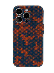 Orange Blue Camo Dual-Layer MagSafe Case  For iPhone | Tactical Double-Layer Shockproof Phone Cover