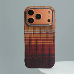 Carbon Fiber Woven Case for iPhone | Magnetic MagSafe Cover with Alloy Lens Protector