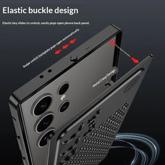 Metal Frame Cooling Case for Samsung Galaxy | Hollow Out Heat Dissipation Aluminum Cover | Hard 2-in-1 Shockproof Bumper Case
