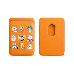 Simple Cute Graffiti Pattern Magnetic Card Holder
