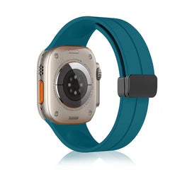 Unisex Magnetic Buckle Silicone Sport Band for Apple Watch
