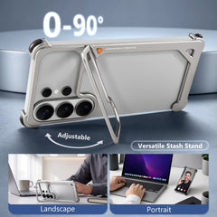 Aluminum Alloy Metal Bumper Case with Kickstand For Samsung Galaxy S26 Ultra | Bumper Metal Phone Cover