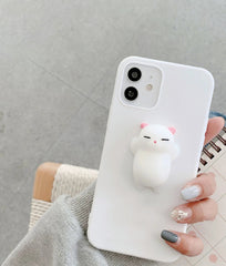 3D Squishy Animal Toy TPU Cover For iPhone