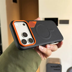 Business Magnetic PU Leather Bumper Case For iPhone | MagSafe Shockproof Cover