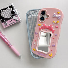 Cute Bow Mirror Phone Case For iPhone