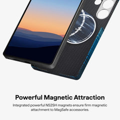 Aramid Kevlar Carbon Fiber Case for Samsung Galaxy | Ultra-Thin Magnetic Cover | Matching Ring Grip Bundle