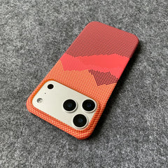 Kevlar Carbon Fiber Pattern Phone Case for iPhone