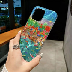 Artistic Beach Phone Case For iPhone | Silicone Soft Cover