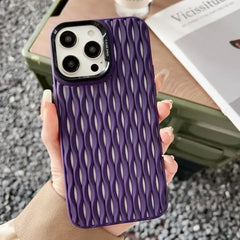 Breathable Heat Mesh Woven Pattern Silicone Case For iPhone | Cooling Shockproof Soft Cover