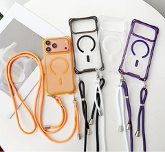 Crossbody Strap Lanyard Magnetic Case For iPhone