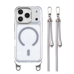 Crossbody Lanyard Clear Case for iPhone | Adjustable Shoulder Strap MagSafe Hard Cover