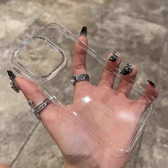 Ultra-Thin Transparent Hard Glass Case For iPhone