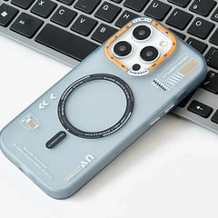 Matte Magnetic Phone Case with Metal Lens For iPhone