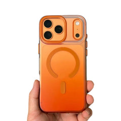 MagSafe Matte Semi Transparent Gradient Color Phone Case for iPhone
