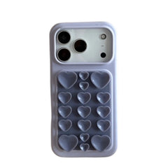 Cute 3D Heart Suction Cup Silicone Case for iPhone