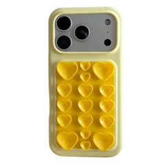 Cute 3D Heart Suction Cup Silicone Case for iPhone