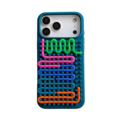 Cylindrical Labyrinth Decompression Puzzle Phone Case For iPhone | Jigsaw Puzzle Silicone Case