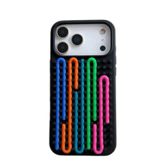 Cylindrical Labyrinth Decompression Puzzle Phone Case For iPhone | Jigsaw Puzzle Silicone Case