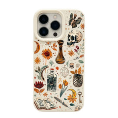 Artistic Skull Print Phone Case For iPhone
