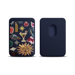 Artistic Leather Card Wallet for Phone | MagSafe Card Holder