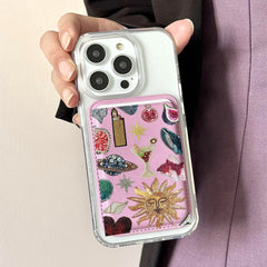 Artistic Leather Card Wallet for Phone | MagSafe Card Holder