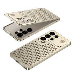 Metal Frame Cooling Case for Samsung Galaxy | Hollow Out Heat Dissipation Aluminum Cover | Hard 2-in-1 Shockproof Bumper Case
