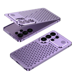 Metal Frame Cooling Case for Samsung Galaxy | Hollow Out Heat Dissipation Aluminum Cover | Hard 2-in-1 Shockproof Bumper Case
