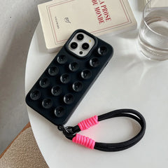 Soft Silicone Suction Cup Phone Case For iPhone