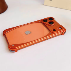 Metal Aluminum Alloy Frame Phone Case For iPhone  | Acrylic Transparent Phone Cover