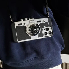 iPhone Emily in Paris 3D Retro Camera Phone Case with Lanyard
