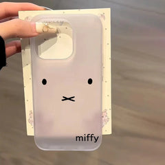 Anime Cute Matte Clear Frosted Shockproof phone Case iPhone