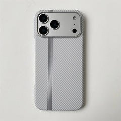 Carbon Fiber Kevlar Pattern Phone Case for iPhone | Retro Business Leather Phone Cover