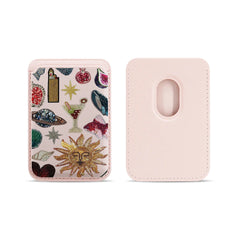 Artistic Leather Card Wallet for Phone | MagSafe Card Holder