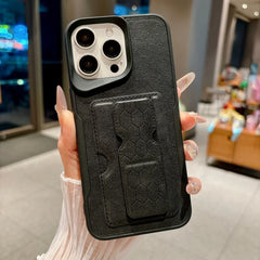 Business Leather Texture with Card Holder Slot and Stand Phone Case For iPhone
