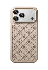 Embossed Pattern Leather Case for iPhone