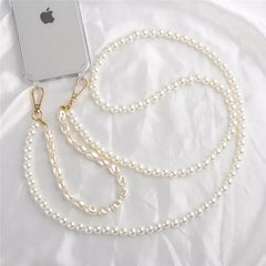 Pearl Chain Crossbody Strap | Shockproof Acrylic Lanyard Phone Case for iPhone
