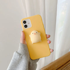 3D Squishy Animal Toy TPU Cover For iPhone