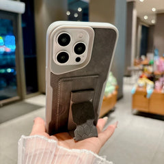Business Leather Texture with Card Holder Slot and Stand Phone Case For iPhone