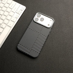 Carbon Fiber Pattern Magnetic Case For iPhone