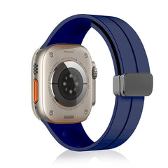 Unisex Magnetic Buckle Silicone Sport Band for Apple Watch
