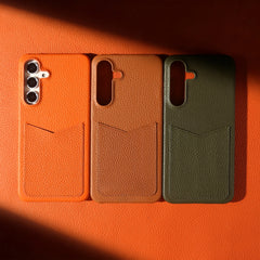 Premium Leather Case for Samsung Galaxy | Card Slot Wallet Protective Cover