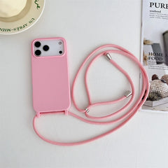 Crossbody Lanyard Cord Liquid Silicone Soft Case for iPhone