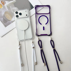 Crossbody Strap Lanyard Magnetic Case For iPhone