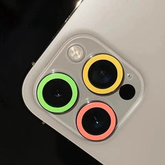 Luminous Ceramic Camera Protector Film For iPhone | Glowing Lens Ring | Tempered Glass