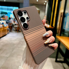 Slim Kevlar Carbon Fiber Magnetic Phone Case For Samsung