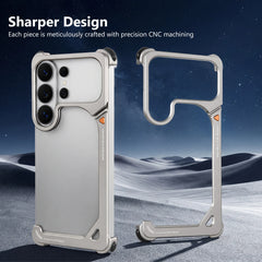 Aluminum Alloy Metal Bumper Case with Kickstand For Samsung Galaxy S26 Ultra | Bumper Metal Phone Cover