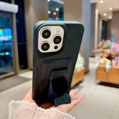 Business Leather Texture with Card Holder Slot and Stand Phone Case For iPhone