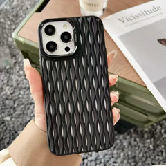 Breathable Heat Mesh Woven Pattern Silicone Case For iPhone | Cooling Shockproof Soft Cover