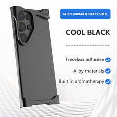 Titanium Alloy Metal Corner Bumper Case  For Samsung Galaxy | Frameless Aromatherapy Shockproof Phone Cover