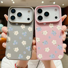 Aesthetic Textured Floral iPhone Case | Vintage Garden Pattern Matte Protective Cover